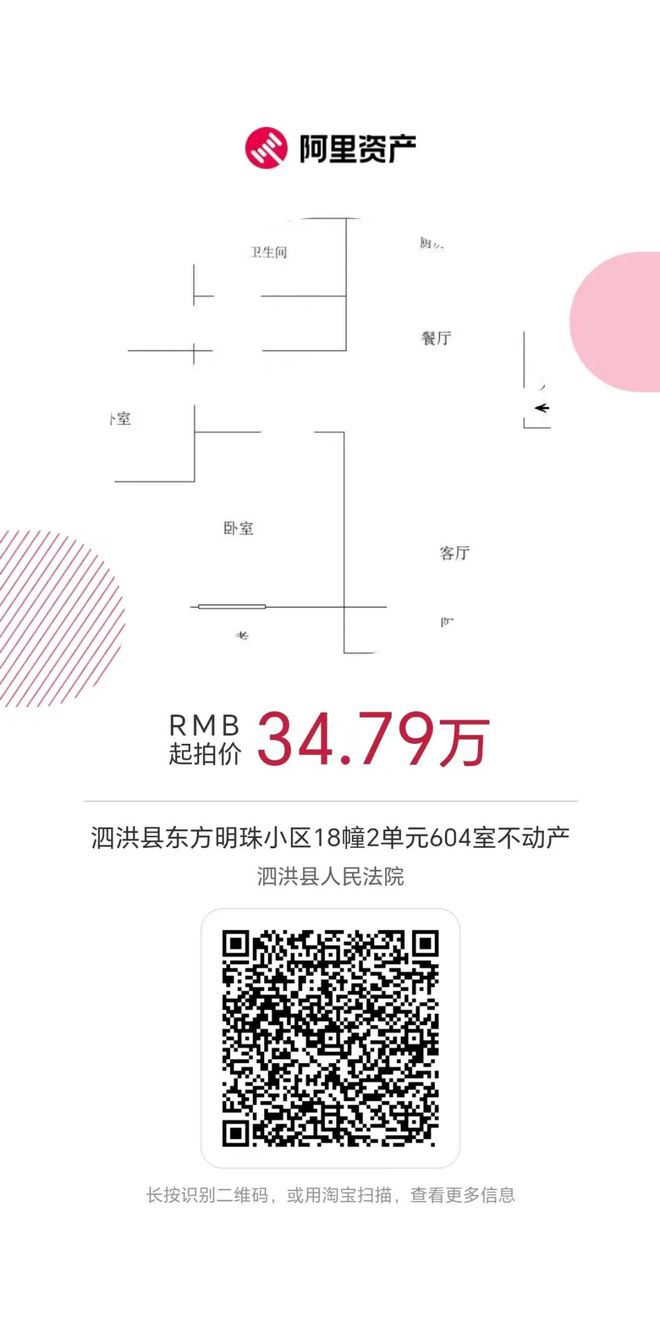 123萬起！泗洪低價拍賣一批房產(chǎn)、車輛(圖4)