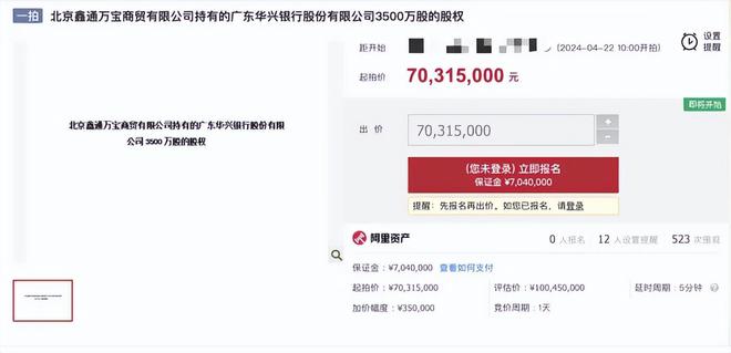 股權(quán)債權(quán)拍賣齊遇冷廣東華興銀行加碼科技會(huì)奏效嗎？(圖3)