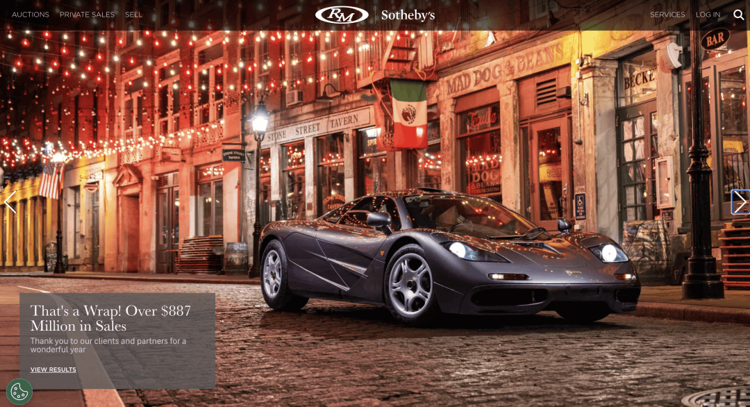 收藏級汽車拍賣行 RM Sotheby’s 2024年全球交易額超過887億美元創(chuàng)下多項新紀(jì)錄(圖1)